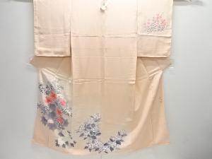 未使用品　作家物　芙蓉・紫陽花模様一つ紋訪問着(重ね衿付き)